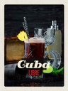 Holzschild 40x30 cm Cuba KaribikGetränke Libre Bildmotiv Reisemotiv Essen Trinken