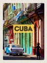 Holzschild 40x30 cm Cuba Karibik Oldtimer Haus Gasse Bildmotiv Reisemotiv Abenteuer Reisen