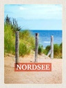 Holzschild 40x30 cm Nordsee Deutschland Strand Ruhe Bildmotiv Reisemotiv Europa