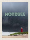 Holzschild 40x30 cm Nordsee Leuchtturm Gewitter Bildmotiv Reisemotiv Essen Trinken