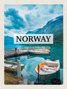Holzschild 40x30 cm Norwegen Boot InselTrip Bildmotiv Reisemotiv Europa