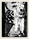 Holzschild 40x30 cm Berlin Deutschland Geschlecht Graffiti Bildmotiv Reisemotiv Abenteuer Reisen