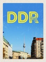 Holzschild 40x30 cm Berlin Deutschland Fernsehrturm DDR Bildmotiv Reisemotiv Abenteuer Reisen