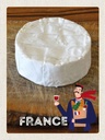 Holzschild 40x30 cm Frankreich Camembert Käse Baguette Bildmotiv Reisemotiv Europa