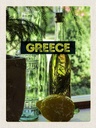 Holzschild 40x30 cm Greece Griechenland Flaschen Bildmotiv Reisemotiv Europa