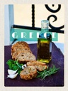 Holzschild 40x30 cm Greece Griechenland Öl Knoblauch Brot Bildmotiv Reisemotiv Europa