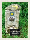 Holzschild 40x30 cm Spain Camino De Santiago Jakobsweg Bildmotiv Reisemotiv Europa