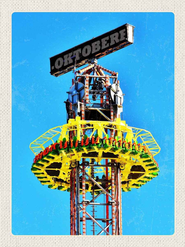 Holzschild 40x30 cm Oktoberfest München Kirmes Feier Deutschland