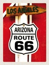 Holzschild 40x30 cm USA Los Angeles Arizoa Route 66 Bildmotiv Reisemotiv Amerika