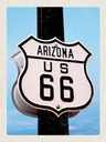 Holzschild 40x30 cm Amerika USA Arizona Straße Route 66 Bildmotiv Reisemotiv