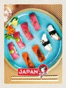 Holzschild 40x30 cm Japan Asien Fisch Sushi Gerichte Alge Essen Trinken