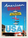 Holzschild 40x30 cm USA Restaurant Pancakes Steaks Salat Bildmotiv Reisemotiv Amerika