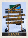 Holzschild 40x30 cm Kenia Afrika Mount Kilimanjaro 5895 M Bildmotiv Reisemotiv Abenteuer Reisen