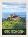 Holzschild 40x30 cm Hechingen Aussicht Burg Hohenzollener Bildmotiv Reisemotiv Deutschland
