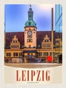 Holzschild 40x30 cm Leipzig Deutschland Kirche Architektur Bildmotiv Reisemotiv Europa
