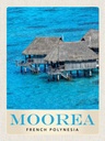 Holzschild 40x30 cm Moorea Insel Süd-PazifikStrand Bildmotiv Reisemotiv Abenteuer Reisen