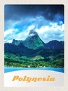 Holzschild 40x30 cm Polynesien Insel Australien Pazifik Bildmotiv Reisemotiv Abenteuer Reisen