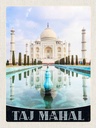 Holzschild 40x30 cm Taj Mahal Indien Vordergarten Moschee Bildmotiv Reisemotiv Abenteuer Reisen