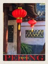 Holzschild 40x30 cm Pekimg China Kultur rote Laterne Bildmotiv Reisemotiv Abenteuer Reisen