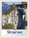 Holzschild 40x30 cm Urnersee Schweiz Bus Gebirge Natur Bildmotiv Reisemotiv Europa