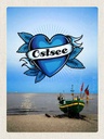 Holzschild 40x30 cm Ostsee Meer Boot Flagge Bootstour Bildmotiv Reisemotiv Europa