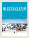 Holzschild 40x30 cm Österreich Gebirge Schnee Bank Winter Bildmotiv Reisemotiv Europa