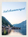 Holzschild 40x30 cm Salzkammergut Aussicht auf Stadt Bildmotiv Reisemotiv Europa