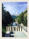 Holzschild 40x30 cm Zermatt Fluss Natur Wälder Urlaubsort Bildmotiv Reisemotiv Urlaub