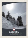 Holzschild 40x30 cm Aschau im Zillertal Österreich Schnee Bildmotiv Reisemotiv Abenteuer Reisen