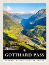 Holzschild 40x30 cm Gotthard Pass Wanderung Natur Wälder Bildmotiv Reisemotiv Europa