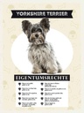 Holzschild 40x30 cm Yorkshire Terrier Eigentumsrechte Tier Haustier