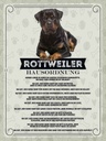 Holzschild 40x30 cm Tiere Rottweiler Hausordnung Hunde Tier Haustier