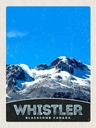 Holzschild 40x30 cm Whistler Blackcomb Kanada Schnee Bildmotiv Reisemotiv Amerika USA