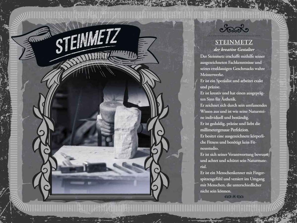 Holzschild 30x40 cm Steinmetz Meisterwerke exakt Dekoration