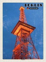 Holzschild 40x30 cm Berlin Funkturm Deutschland Bildmotiv Reisemotiv Straße Stadt
