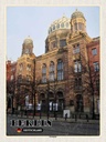 Holzschild 40x30 cm Berlin Synagoge Deutschland Bildmotiv Reisemotiv Straße Stadt