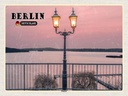 Holzschild 30x40 cm Berlin Hauptstadt Wannsee Bildmotiv Reisemotiv Straße Stadt