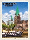 Holzschild 40x30 cm Bremen Deutschland St. Martini Bildmotiv Reisemotiv