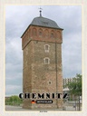 Holzschild 40x30 cm Chemnitz Deutschland Roter Turm Bildmotiv Reisemotiv