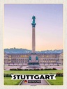 Holzschild 40x30 cm Stuttgart Deutschland Schlossplatz Bildmotiv Reisemotiv