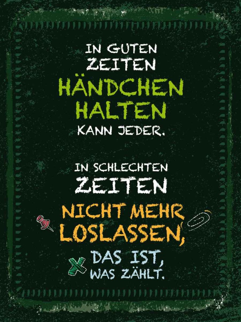 Holzschild 40x30 cm In guten Zeiten Händchen grün Dekoration