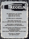 Holzschild 40x30 cm Werkstatt Regeln schwarz weiß Auto Garage