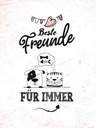 Holzschild 40x30 cm beste Freunde für immer Familie