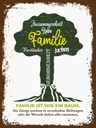 Holzschild 40x30 cm Familie ist wie ein Baum Freunde