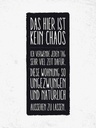 Holzschild 40x30 cm Wohnung hier ist kein Chaos Geschenk