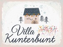 Holzschild 30x40 cm Haus Villa Kuntebunt bunt Dekoration