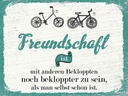 Holzschild 30x40 cm Freundschaft noch bekloppter sein Spruch Zitat