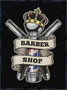 Holzschild 40x30 cm Barbershop Friseur Salon Haare
