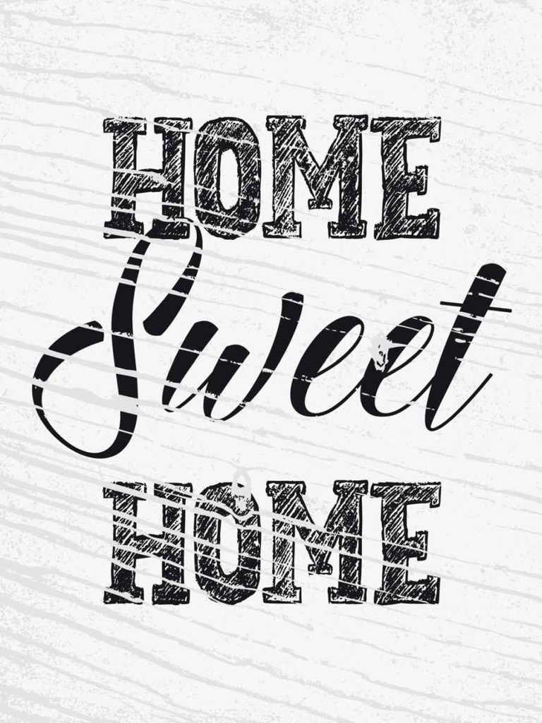 Holzschild 40x30 cm Home Sweet Geschenk