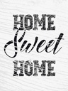 Holzschild 40x30 cm Home Sweet Geschenk